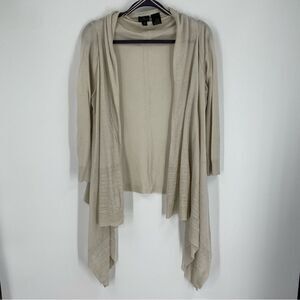 Worthington Women’s Open Front Lightweight Cardigan size M Cream